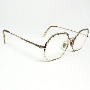 Vintage Art Craft 1/20 12K Genuine 4 1/2- 5 1/2Gold Octagon Glasses Made In USA.